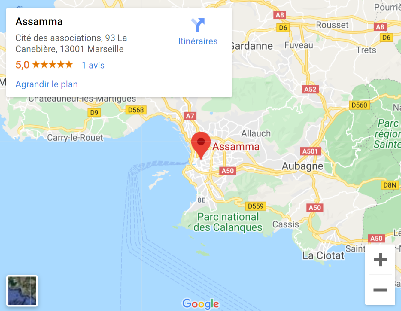 Association Assamma, La Canebière Marseille