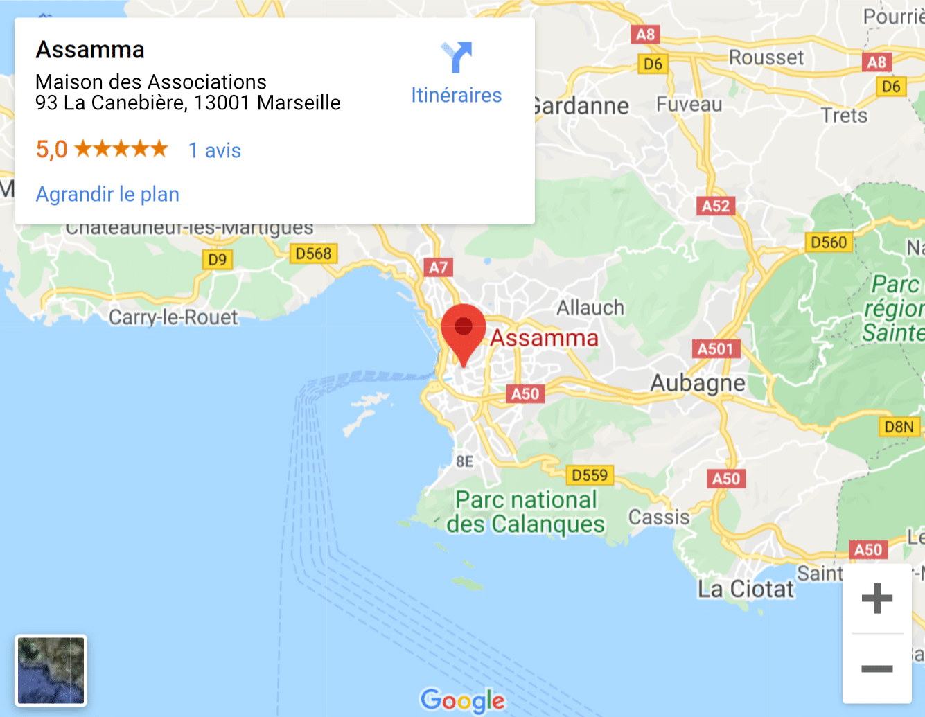 Association Assamma, La Canebière Marseille